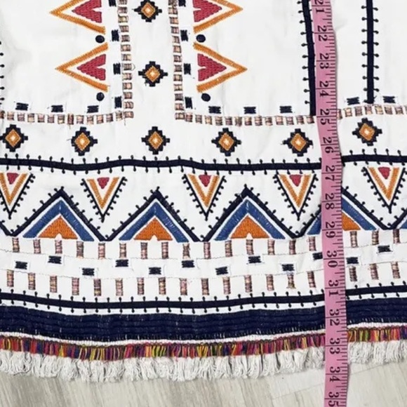 Anthropologie Akemi + Kin Reagan Embroidered Shift Dress Size 4 (S )MSRP $228 - Picture 10 of 10